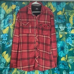 O’Neill fleece plaid button down
